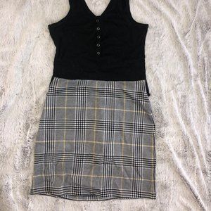 plaid work skirt